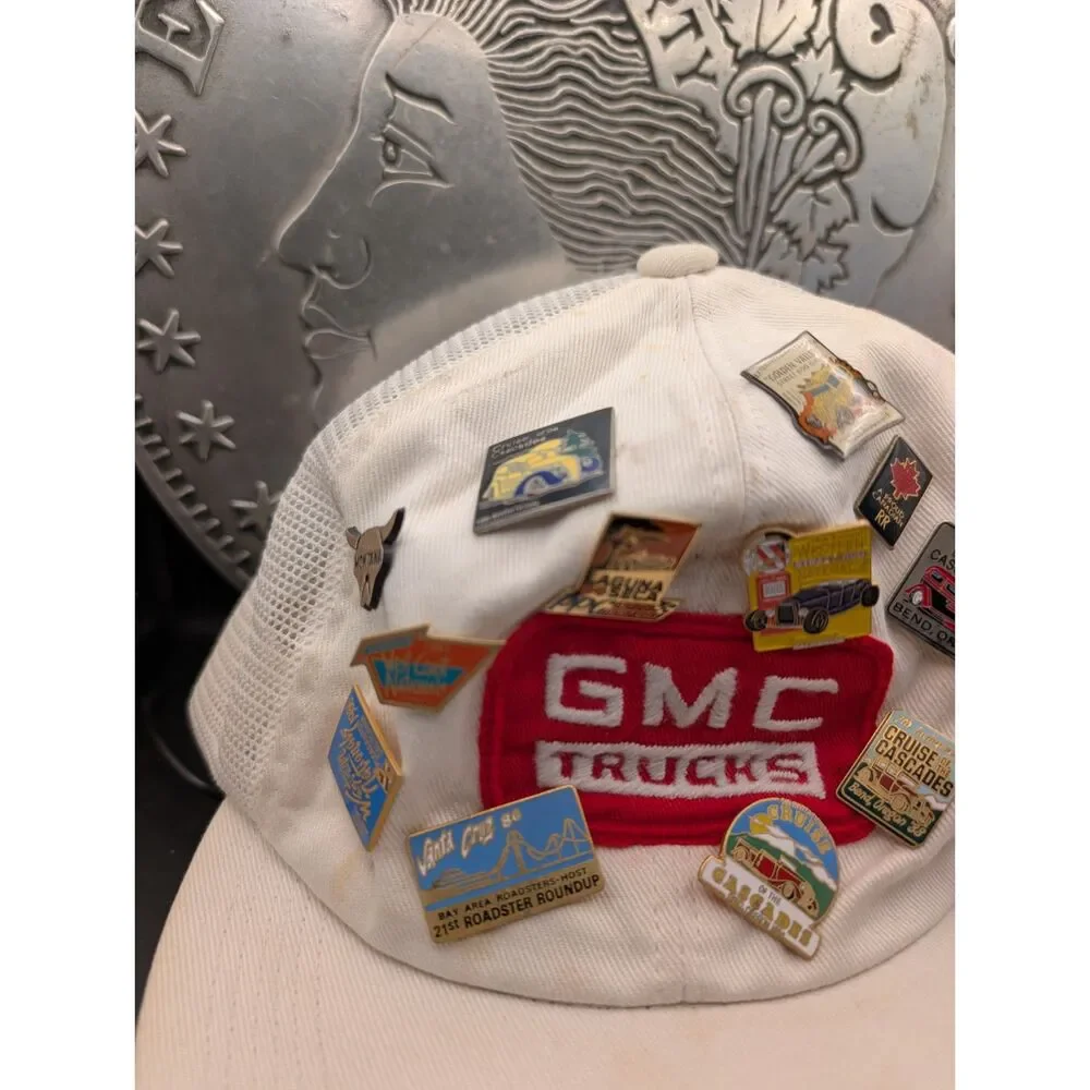 Vintage GMC Trucks Hat w/ Car Show Pins – Snapback Estate Find